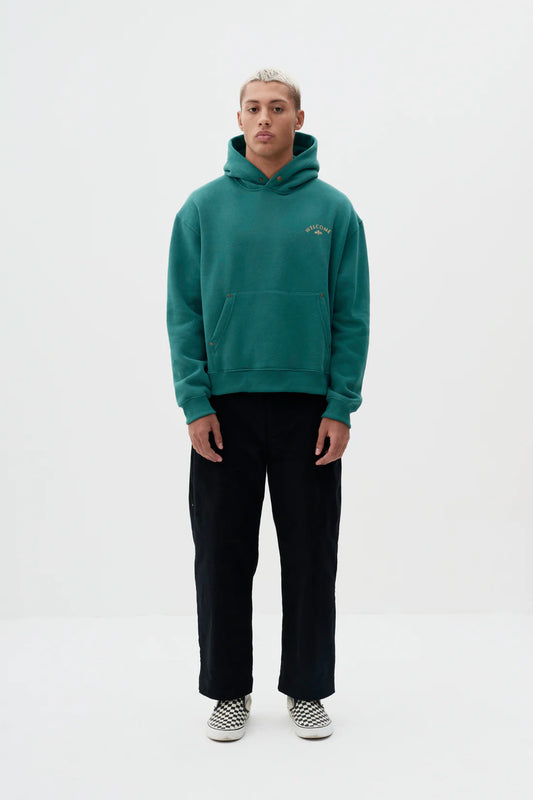 Hoodie Boxy Fit Tulipa - Verde