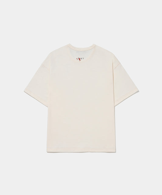 Football Pocket T-shirt Bone White
