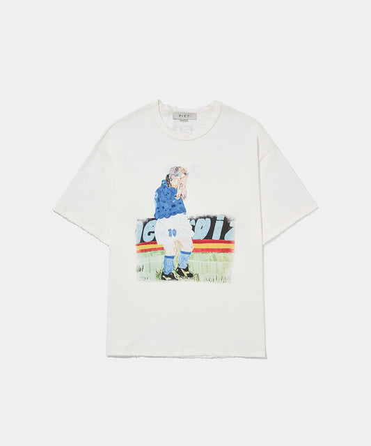 Illustrated T-Shirt Bone White