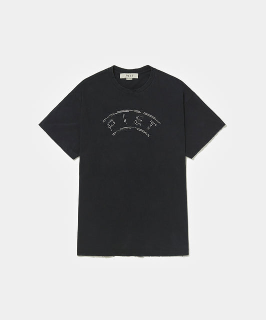 UEFA Distressed T-shirt Vintage Black