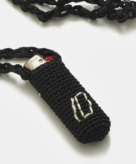 Crochet Lighter Holder Black