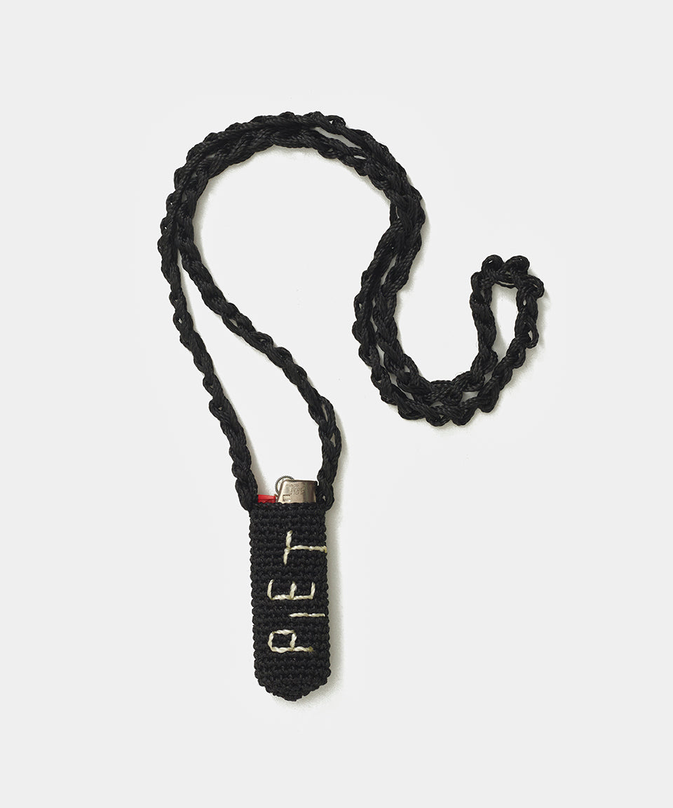 Crochet Lighter Holder Black