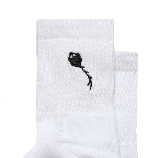 Ribbed Socks "Pipa" White