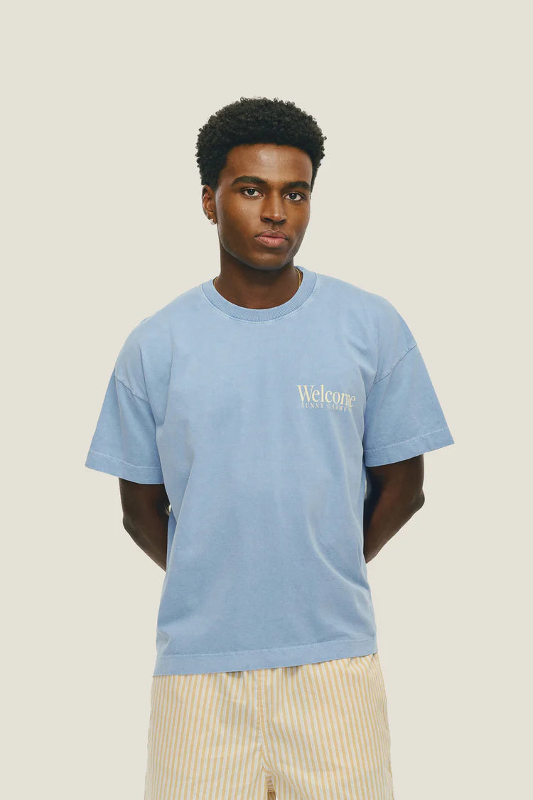 Straight Up Tour Tee 青　M T-shirt Historic - Azul Stoned – Pico Shop