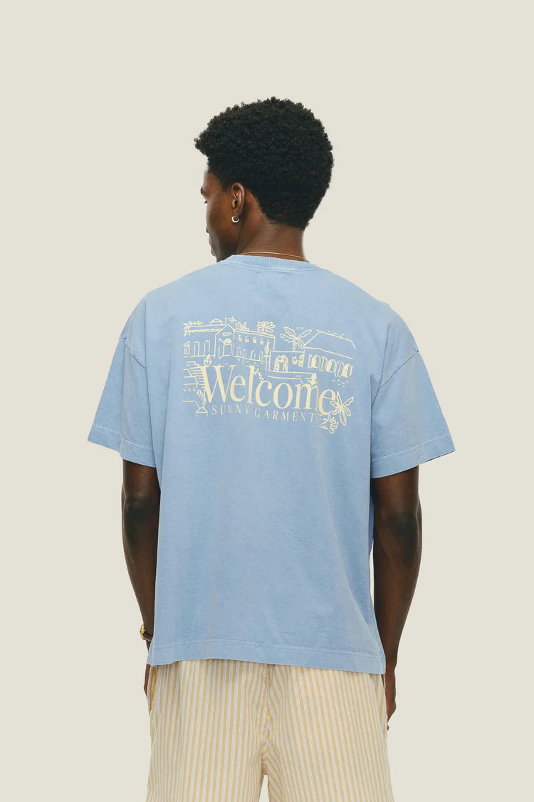 T-shirt Historic - Azul Stoned – Pico Shop