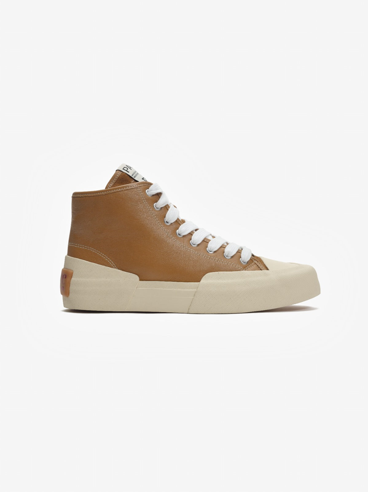YACHT-RUBBER LEATHER HIGH BEIGE