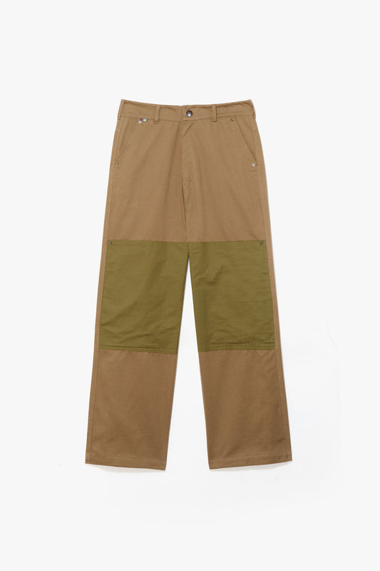 Calça Wide Chino Patchwork