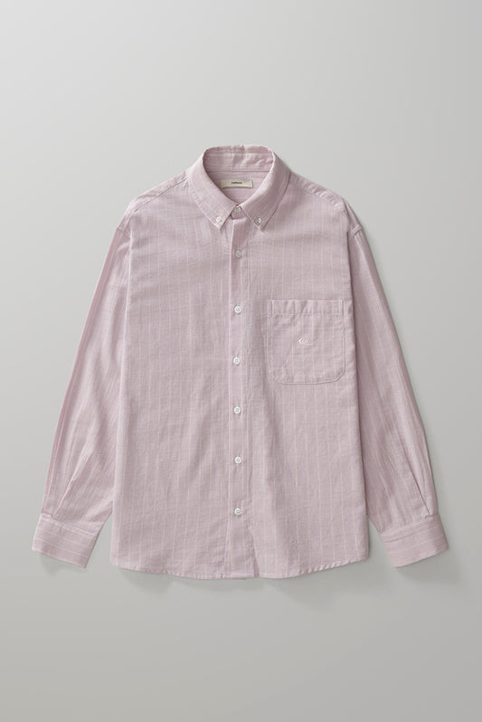 Lilac Striped Shirt - Lilac/Off White