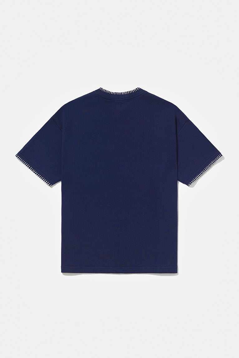 Embroided Premium Tshirt - Navy