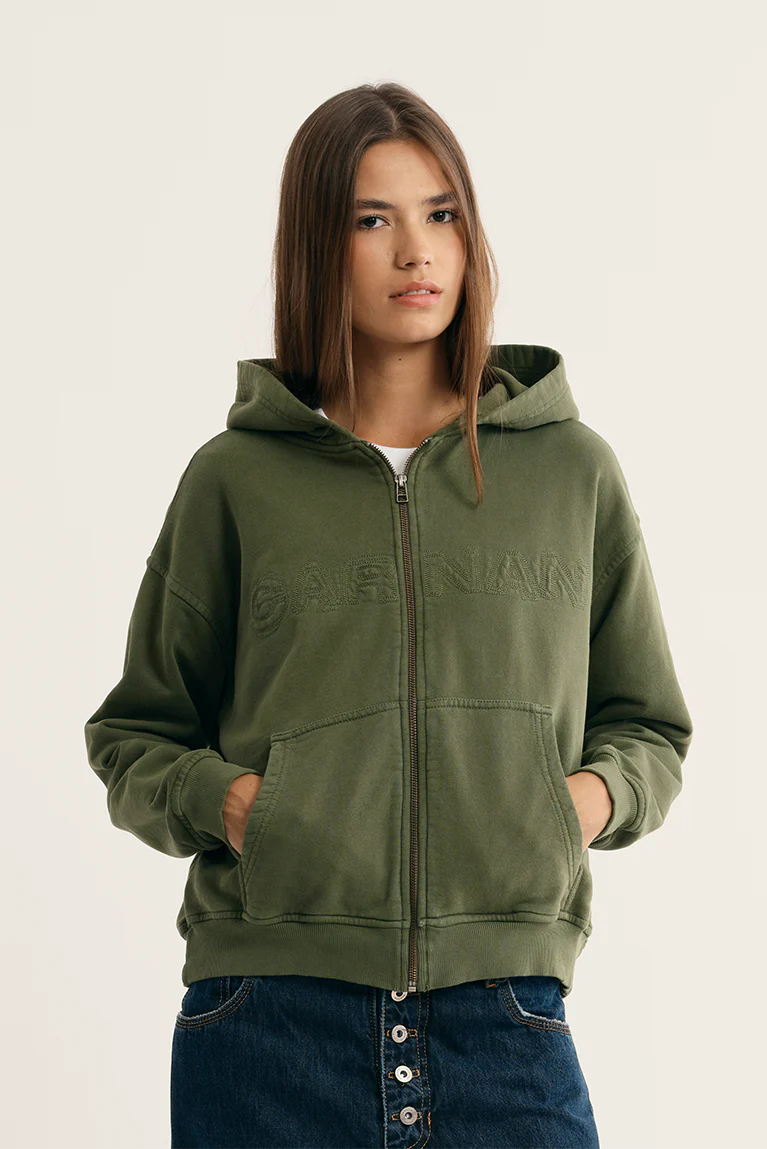Washed Zip Hoodie