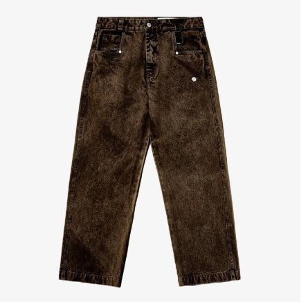 LOCKER TROUSERS WASHED BROWN