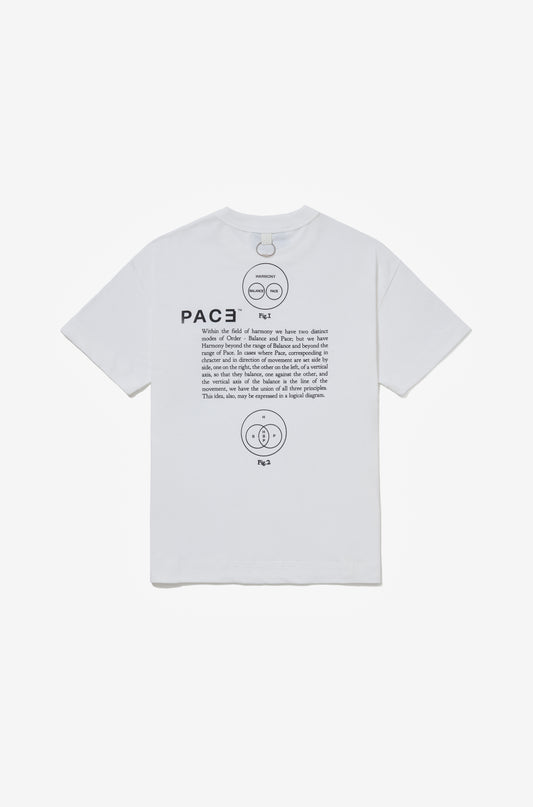 Harmony Balance and Pace Tee Off-White