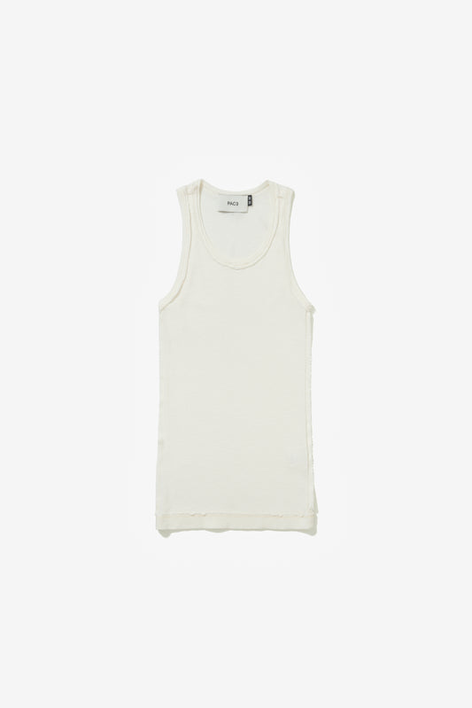 PATTERN TANK TOP OFF WHITE