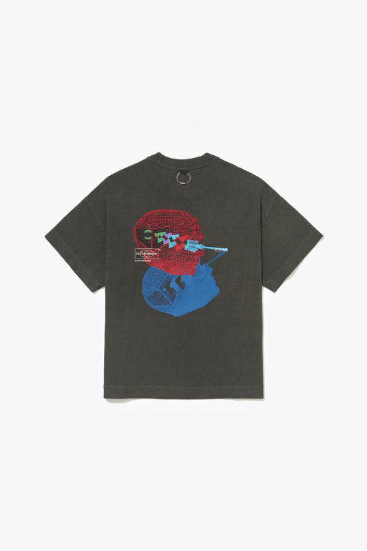 PATAVISION TEE STONE WASHED BLACK