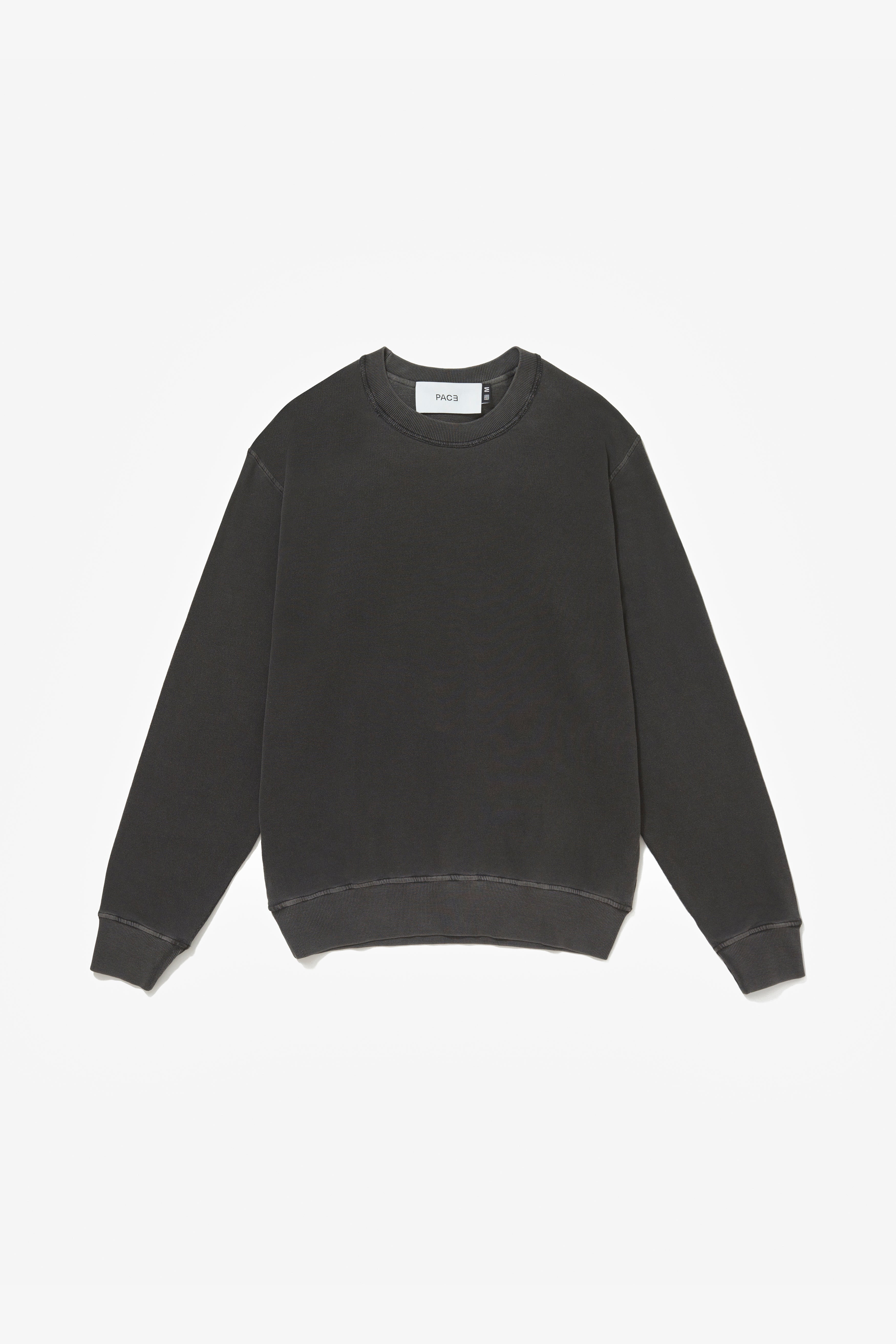 CREWNECK STONE WASHED BLACK