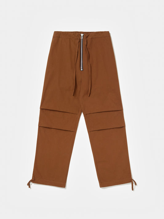 Cotton Twill Trousers Brown