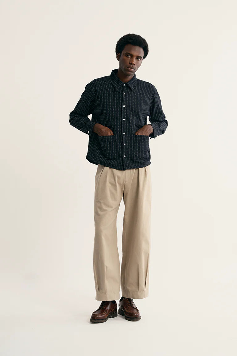 Pleated Sleeve Shirt