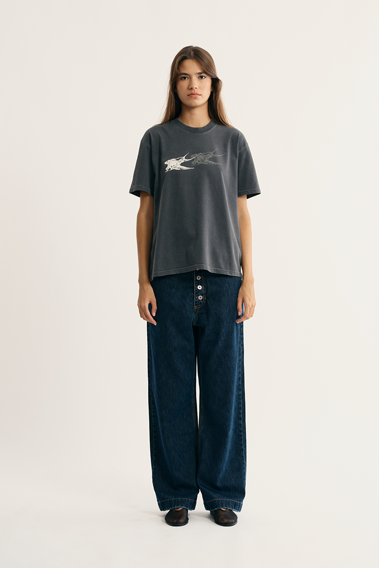 Swallow T-Shirt - Stoned Black