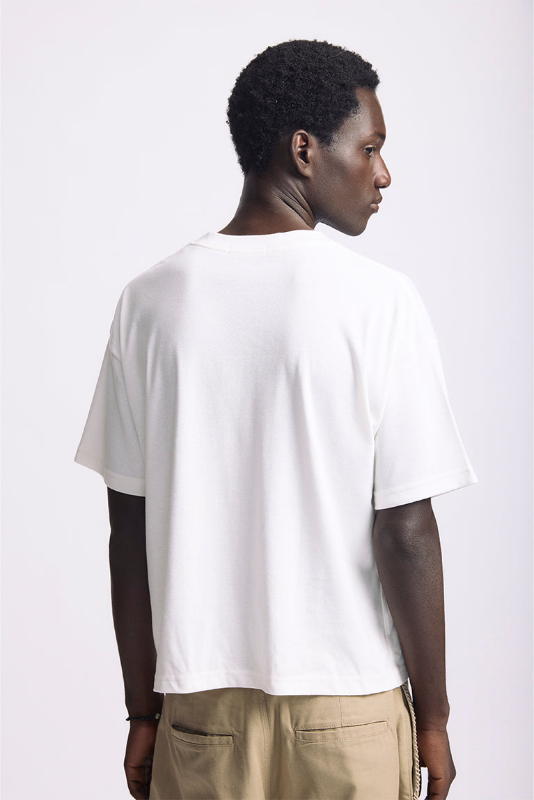 Signature Boxy Heavy T-shirt - Off White