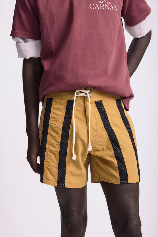 Striped Mesh Boardshorts