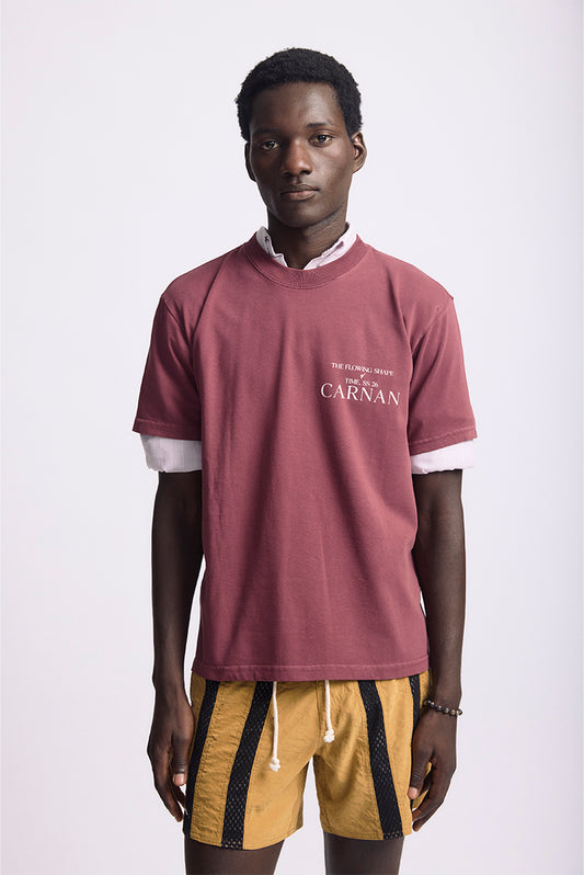 Wood T-shirt - Burgundy