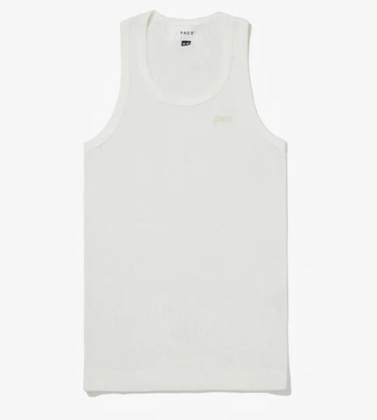 TANK TOP WAFFLE KNIT OFF WHITE
