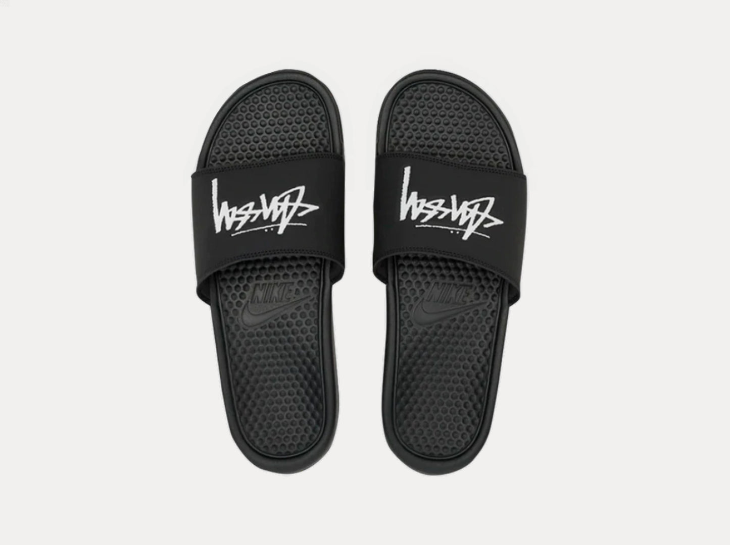 Nike Benassi x Stussy Slide - Black