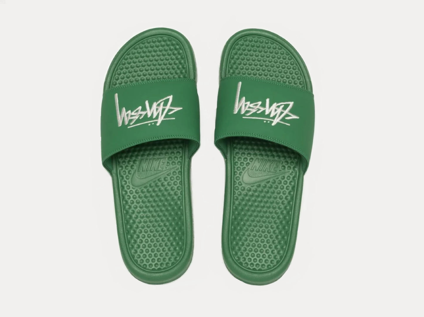 Nike Benassi x Stussy Slide - Green