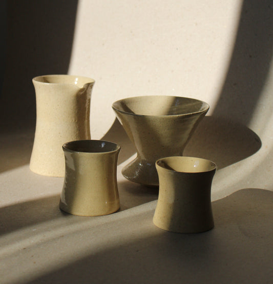 Kit Candango (Coador + Jarrinha + 2 Xícaras - Areia)